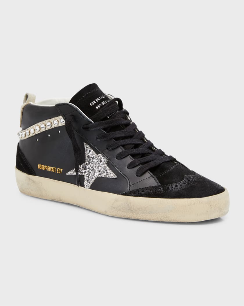 Golden goose black mid clearance star
