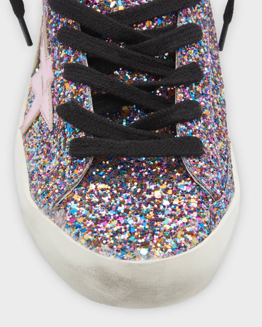 Golden goose multicolor glitter top