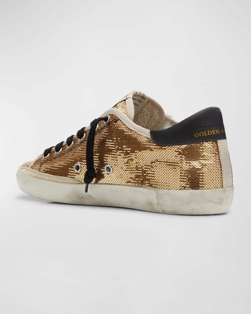 Golden goose superstar deals metallic sneaker