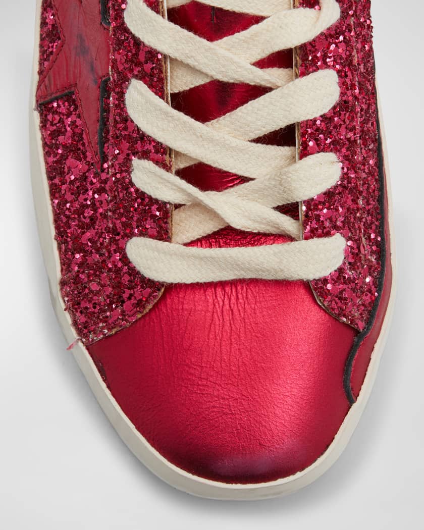 The Pink Superstar Sneakers: Golden Inspired Sparkly Sneakers 9