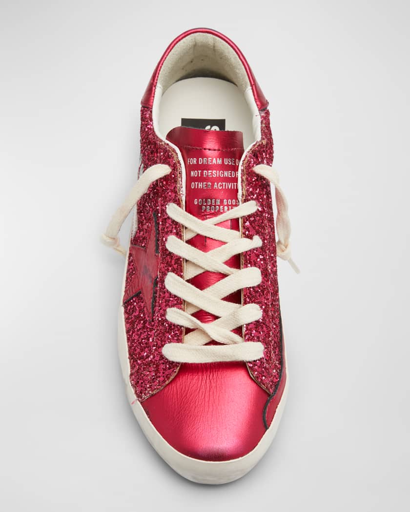 The Pink Superstar Sneakers: Golden Inspired Sparkly Sneakers 9