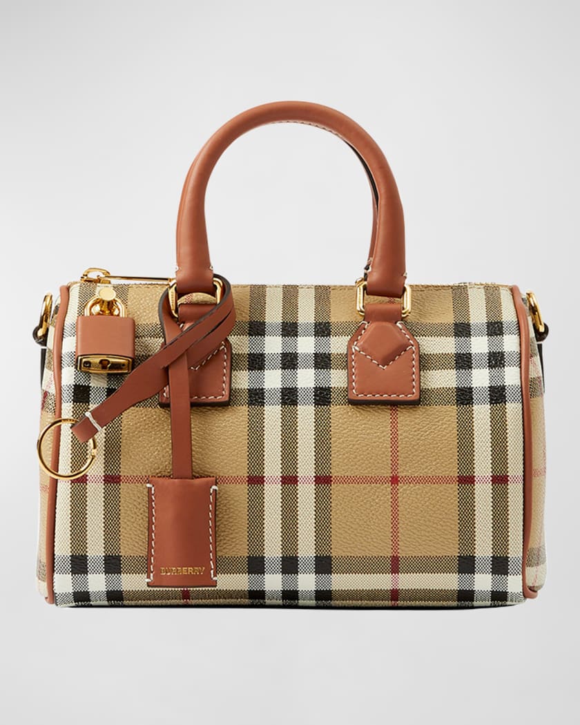 Vintage Burberry classic beige nova check speedy bag style handbag
