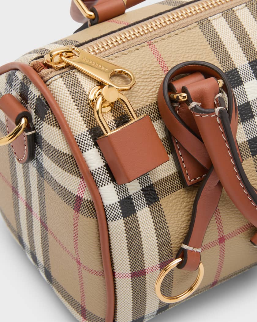 Burberry Mini Check Bowling Bag