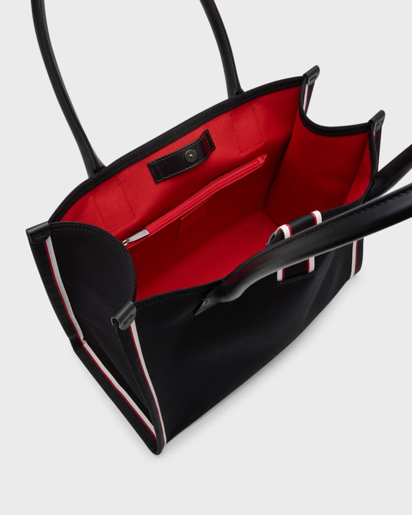 Christian Louboutin Black/Loubi/Black Ruistote Leather Tote Bag