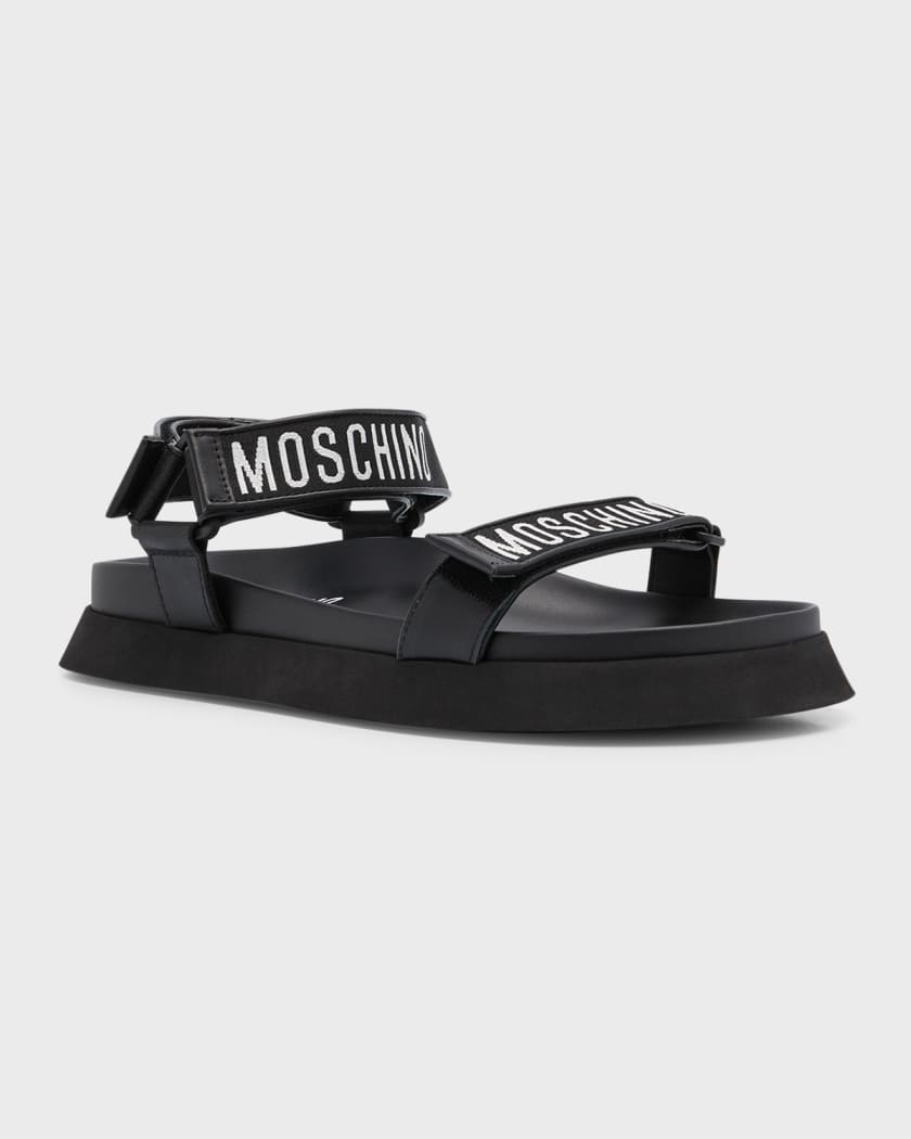 Moschino sandals with strap and logo 2025