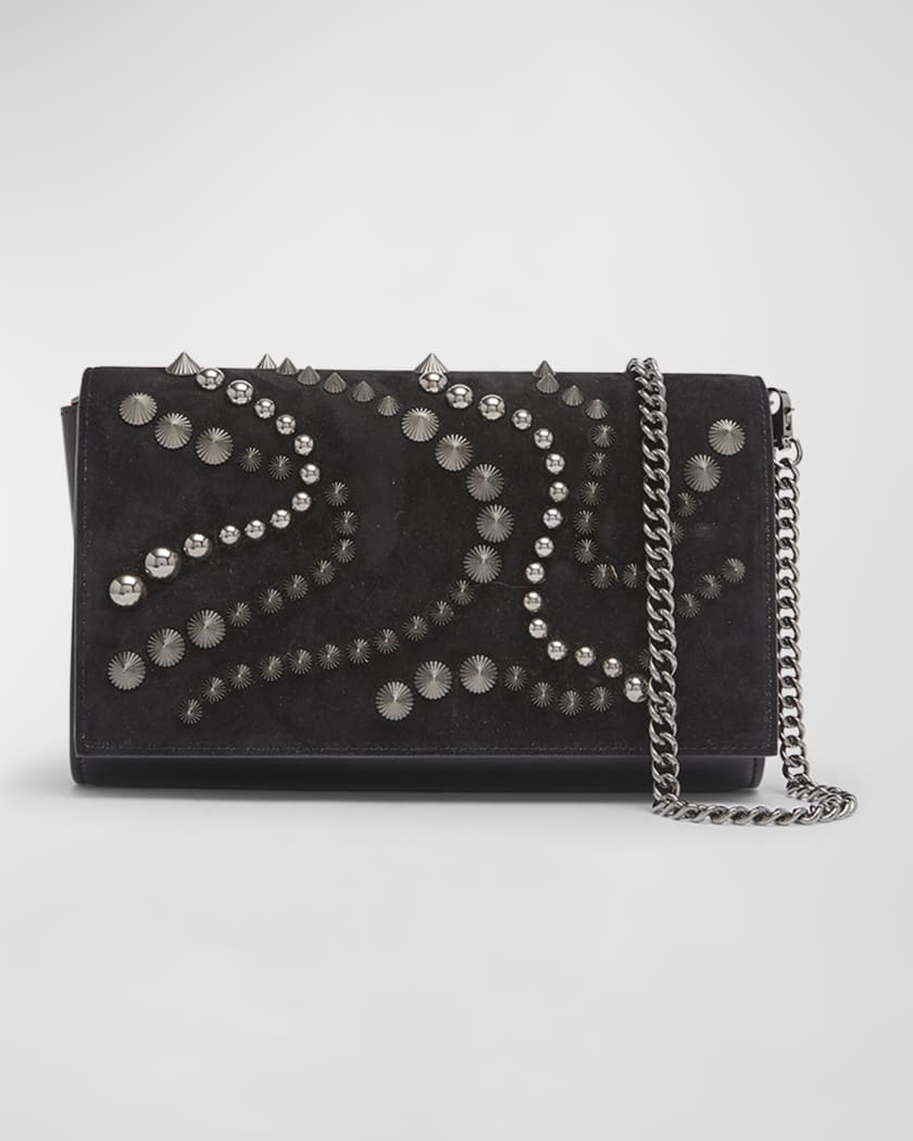 Paloma Pika Spike Leather Clutch Bag