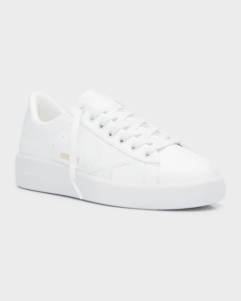 Fashion Designer Monogram Sneaker, Lace-Up Vegan Leather Classic