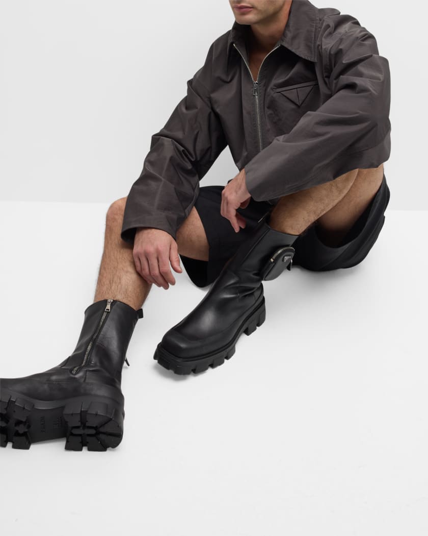 Bottega Veneta® Men's Lug Chelsea Boot in Nero. Shop online now.