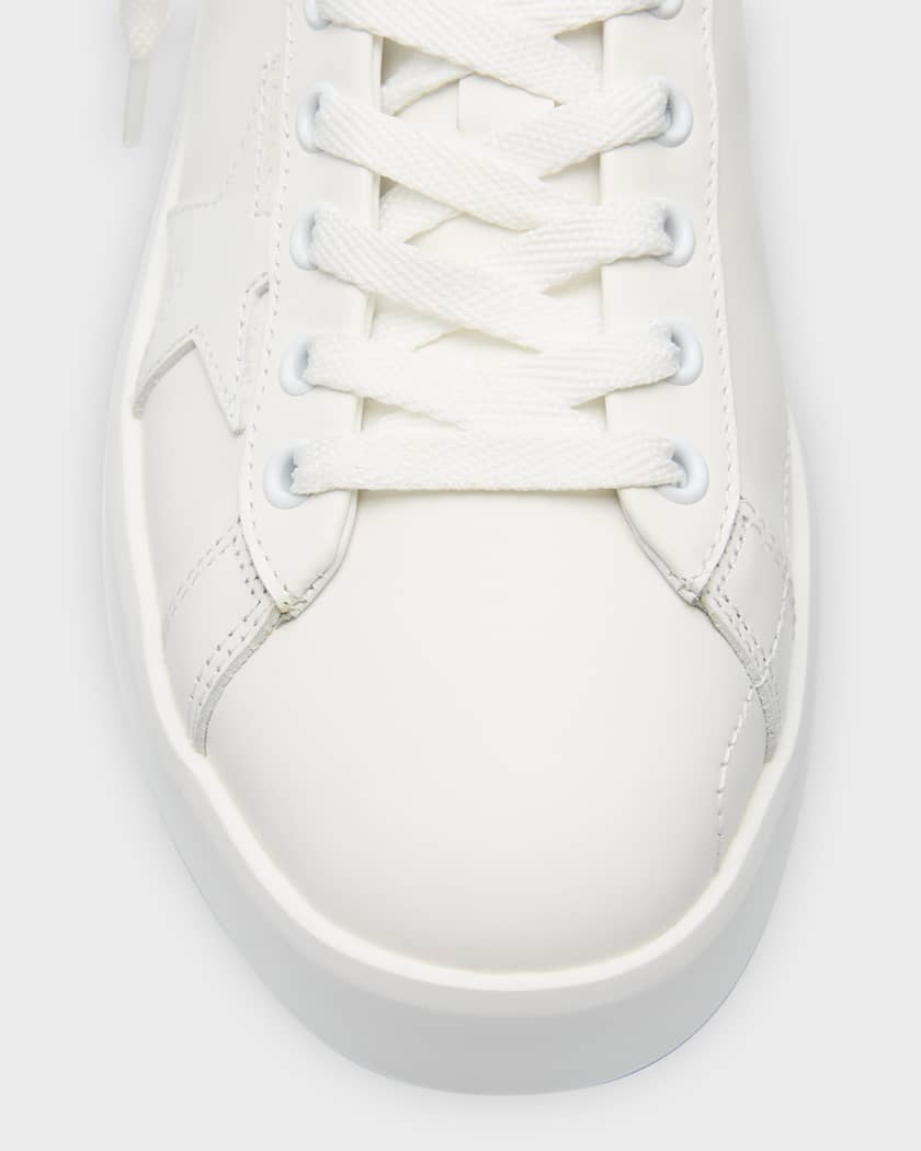 Golden Goose Pure Star Bicolor Leather Low Top Sneakers Neiman