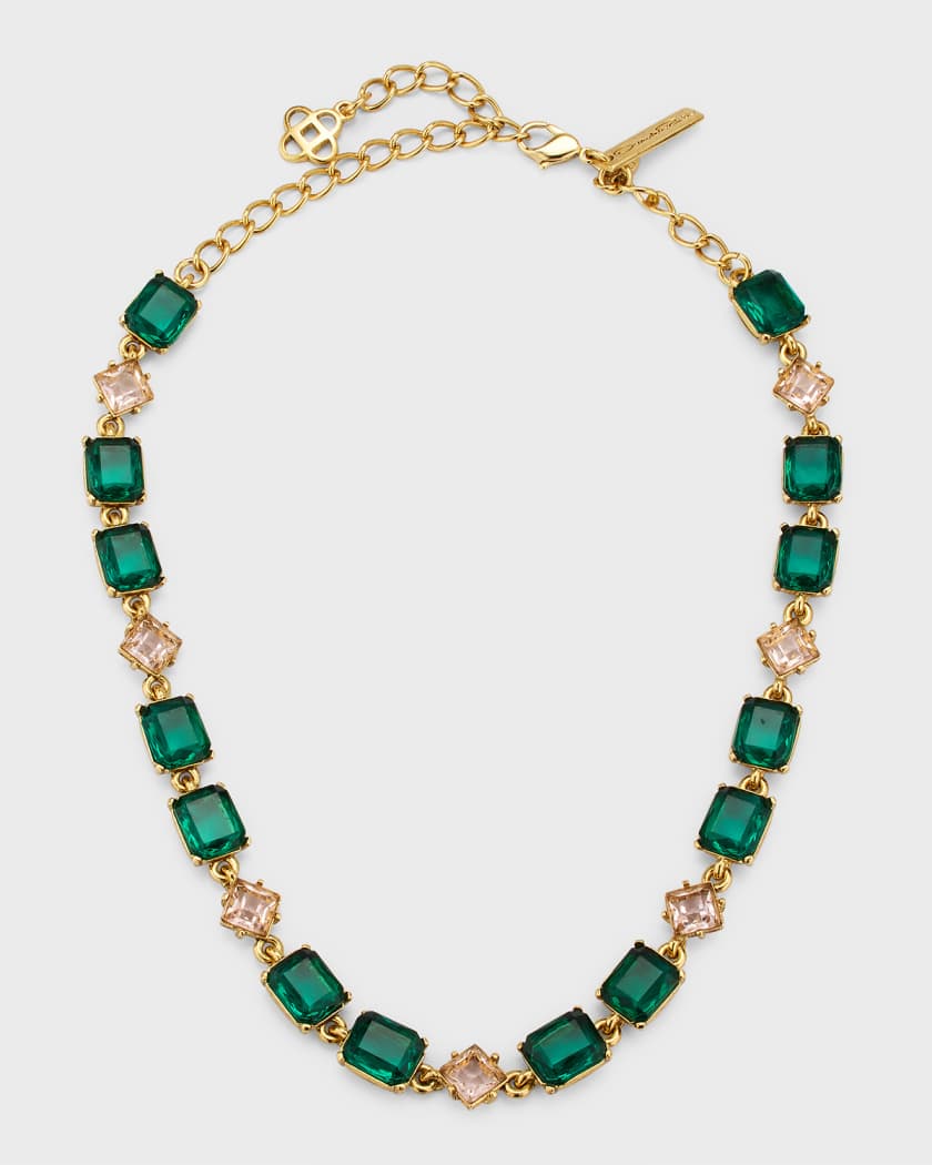 NEIMAN MARCUS FASHION JEWELRY STATEMENT NECKLACE - BRASS GOLD