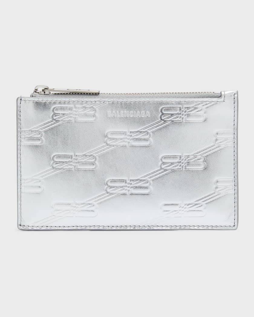 Balenciaga Men's Embossed Monogram Long Coin And Holder In Box | Neiman Marcus