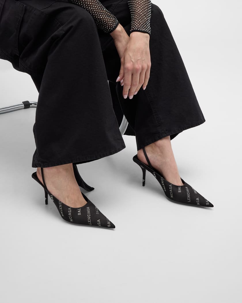 Balenciaga knife slingback mules outlet