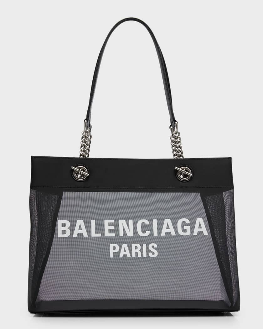 Balenciaga Logo-Print Leather Shoulder Strap for Handbag - Bergdorf Goodman