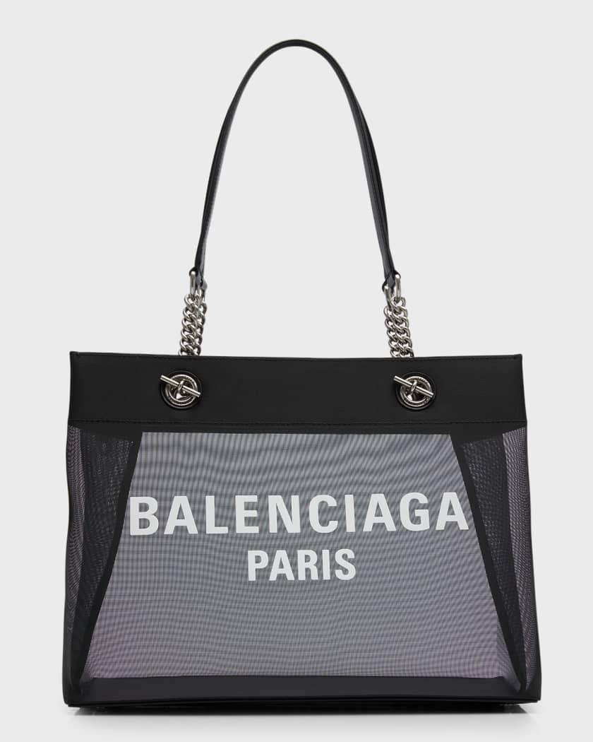 Balenciaga Men's Logo-Print Tote Bag