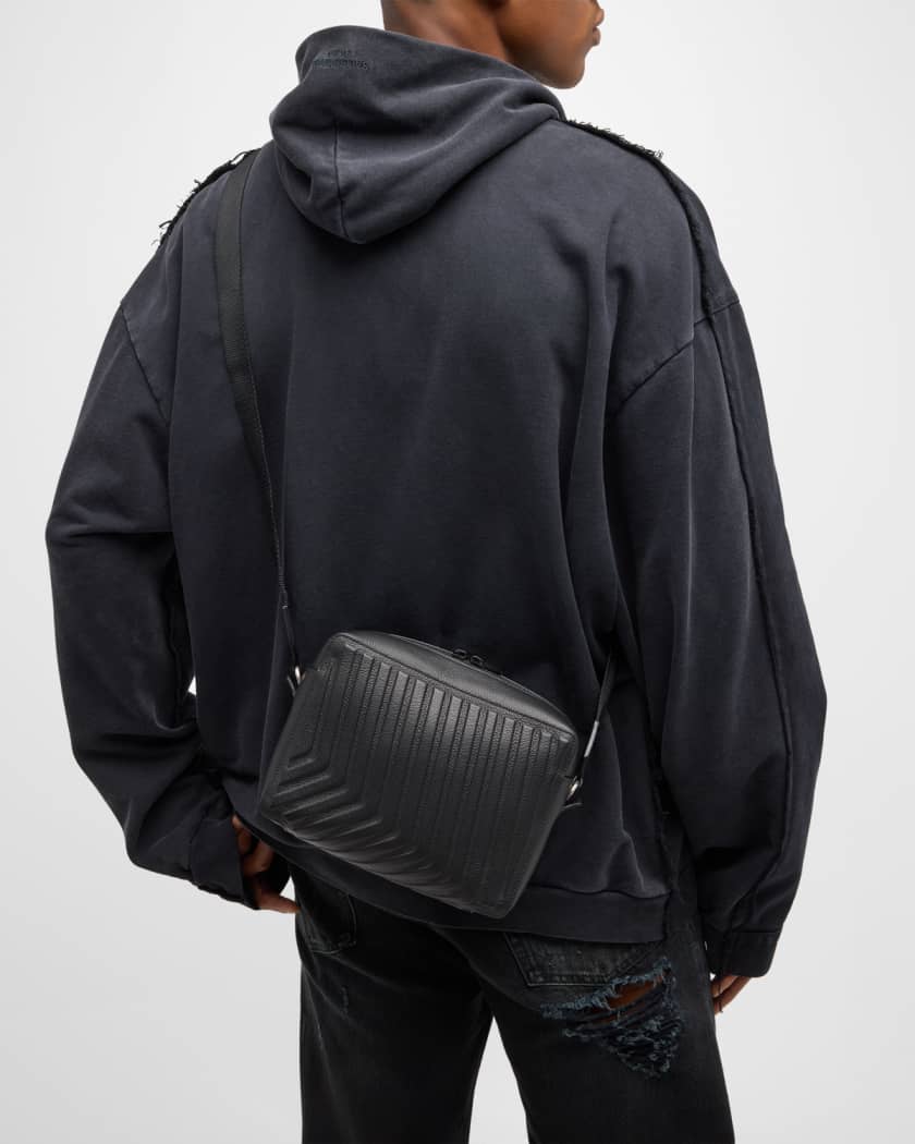 BALENCIAGA, Car Leather Crossbody Bag, Men