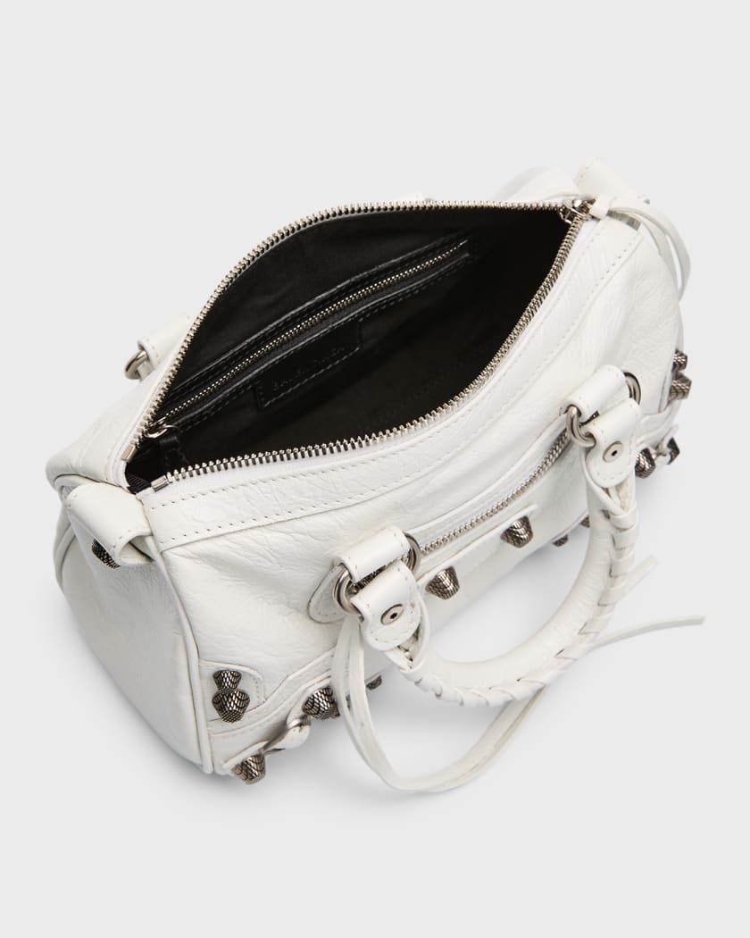 Women's Le Cagole Mini Duffle Bag in Optic White