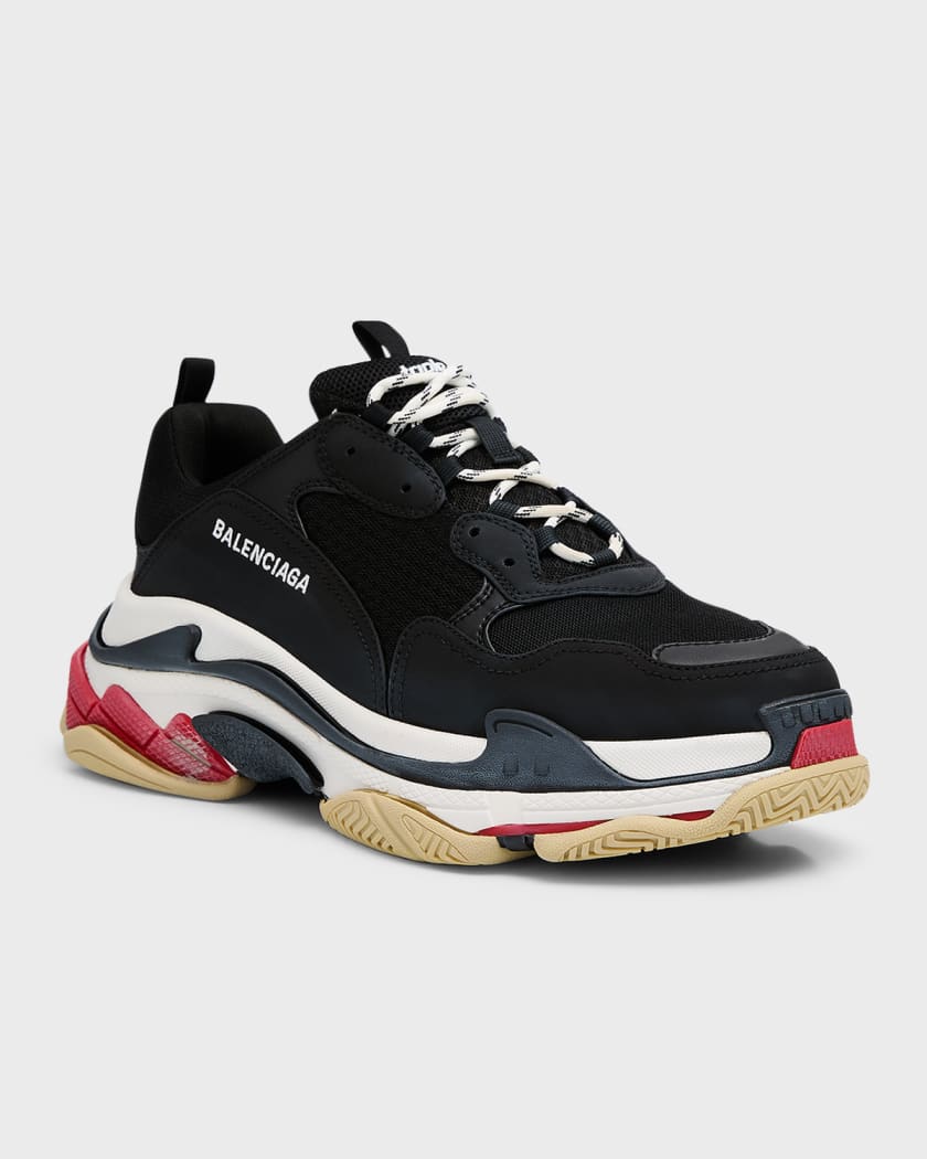 Balenciaga, Shoes, Balenciaga Triple S Red And Black