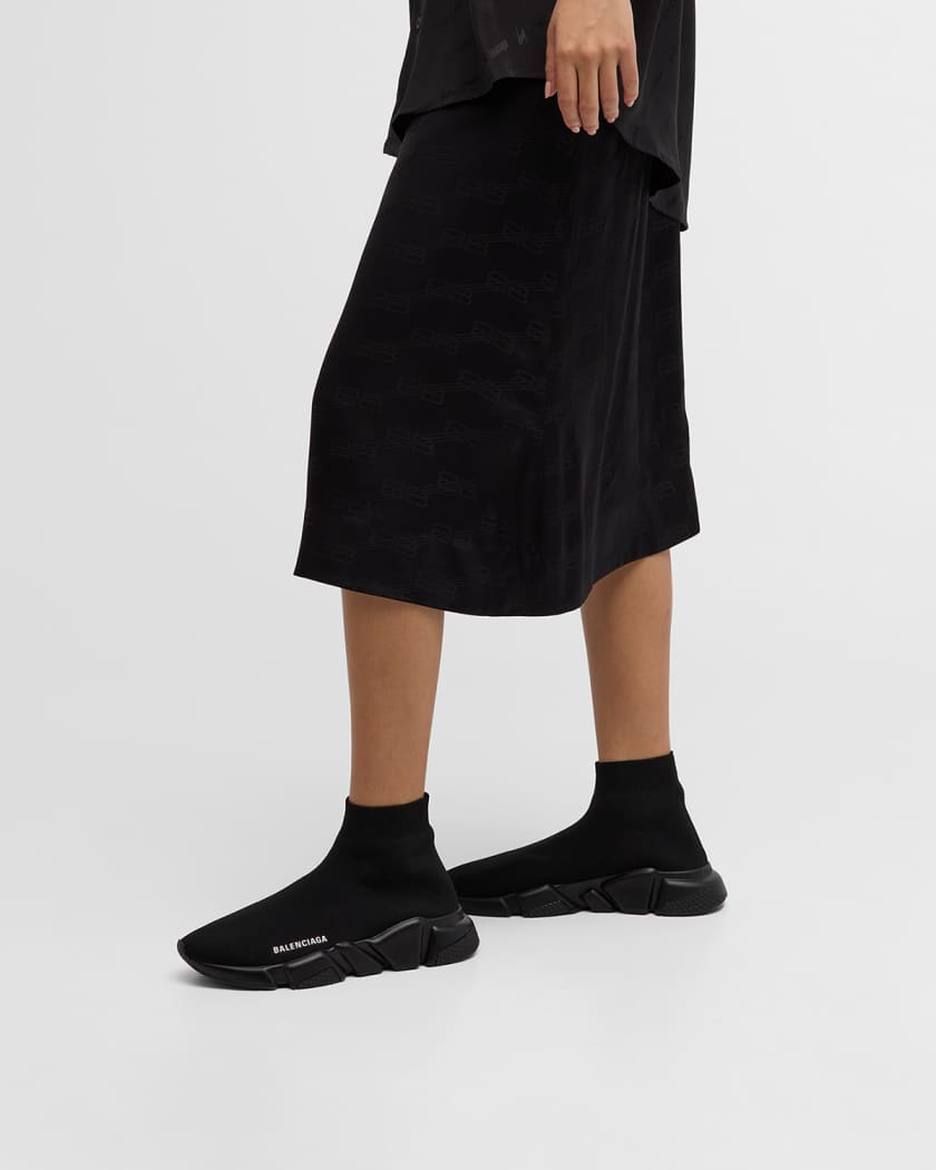 Balenciaga Heavy Spandex Pantaleggings w/ Attached Shoes