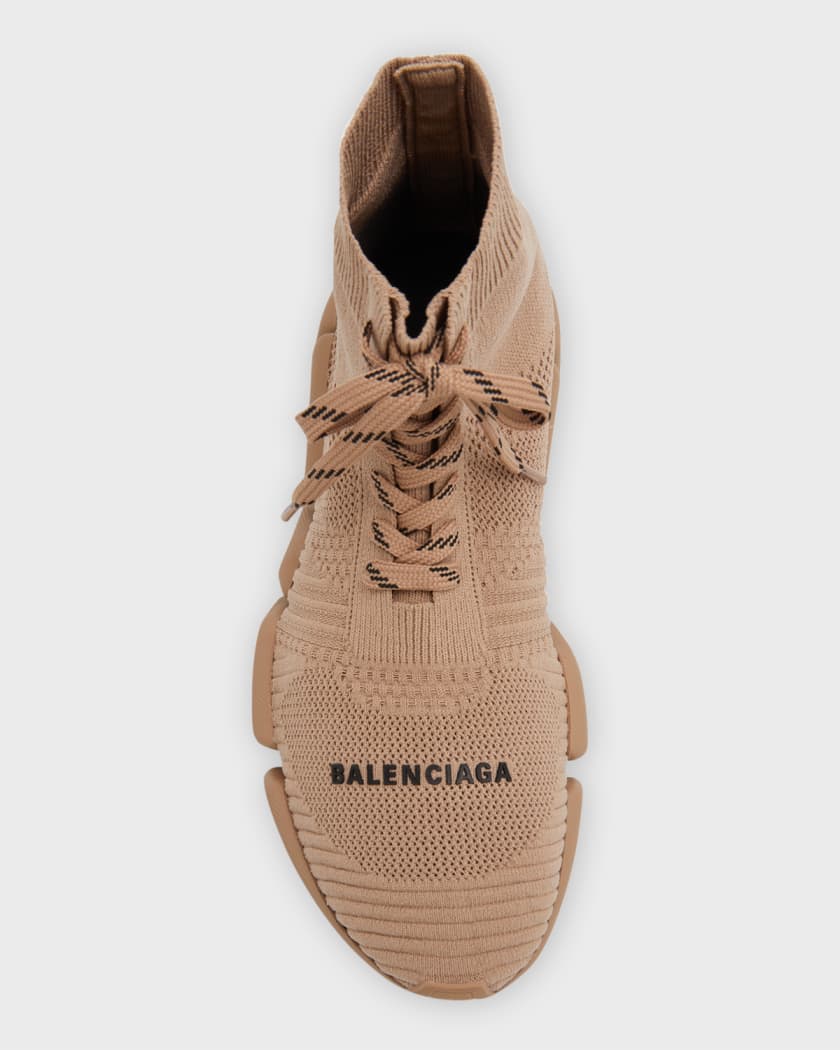 Balenciaga speed hotsell trainer lacet beige