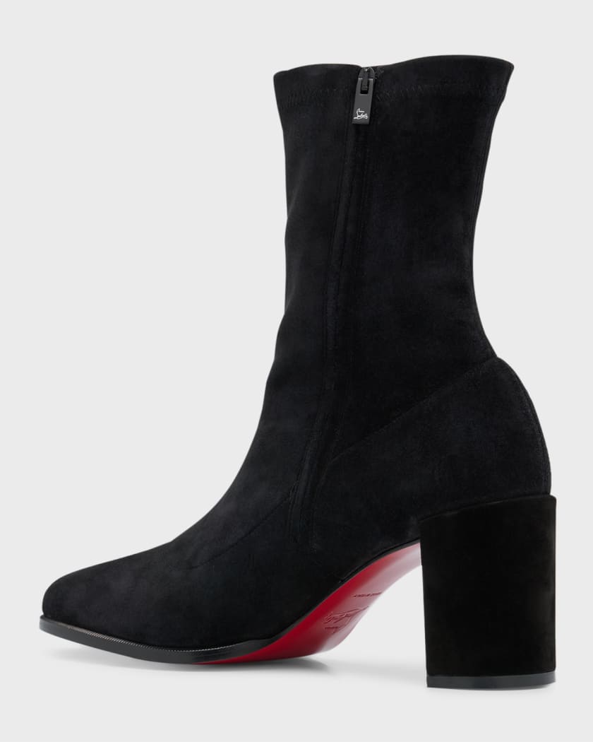 Christian Louboutin  Stretchadoxa 70 black suede ankle boots