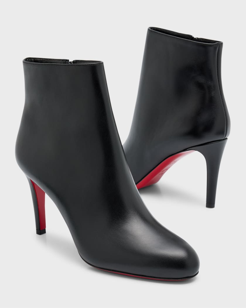 Pumppie Red Sole Leather Ankle Boots