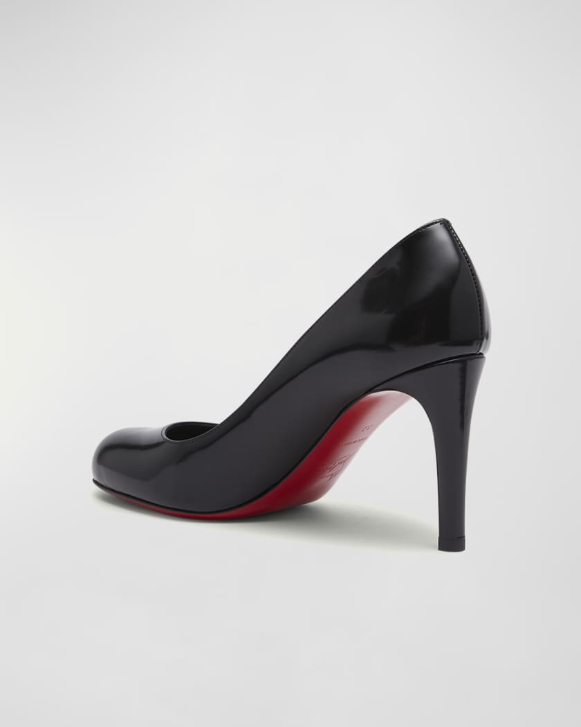 Christian Louboutin Pumppie Abrasivato Red Sole Calfskin Leather Pumps |  Neiman Marcus