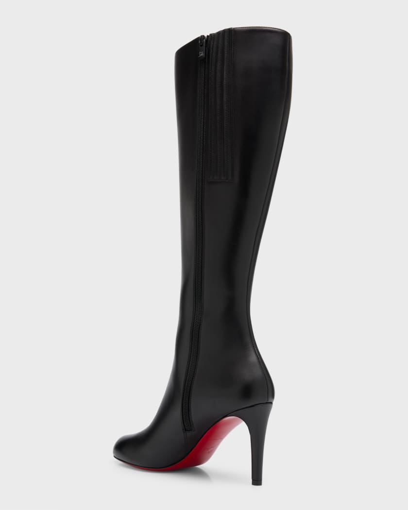 Derbeville test Bære alkohol Christian Louboutin Pumppie Botta Red Sole Leather Knee-High Boots | Neiman  Marcus