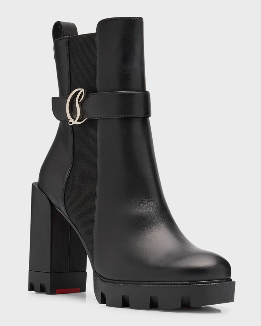 Christian Louboutin Black CL Chelsea Boots