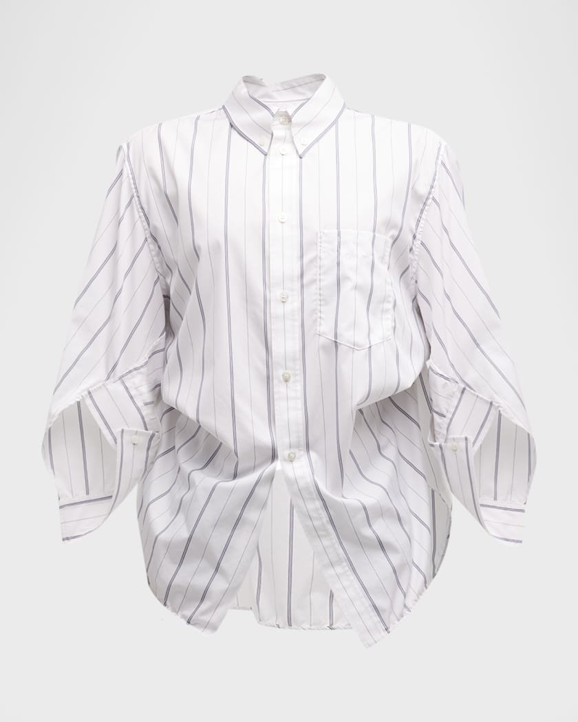 Poplin Wing Button Front Shirt
