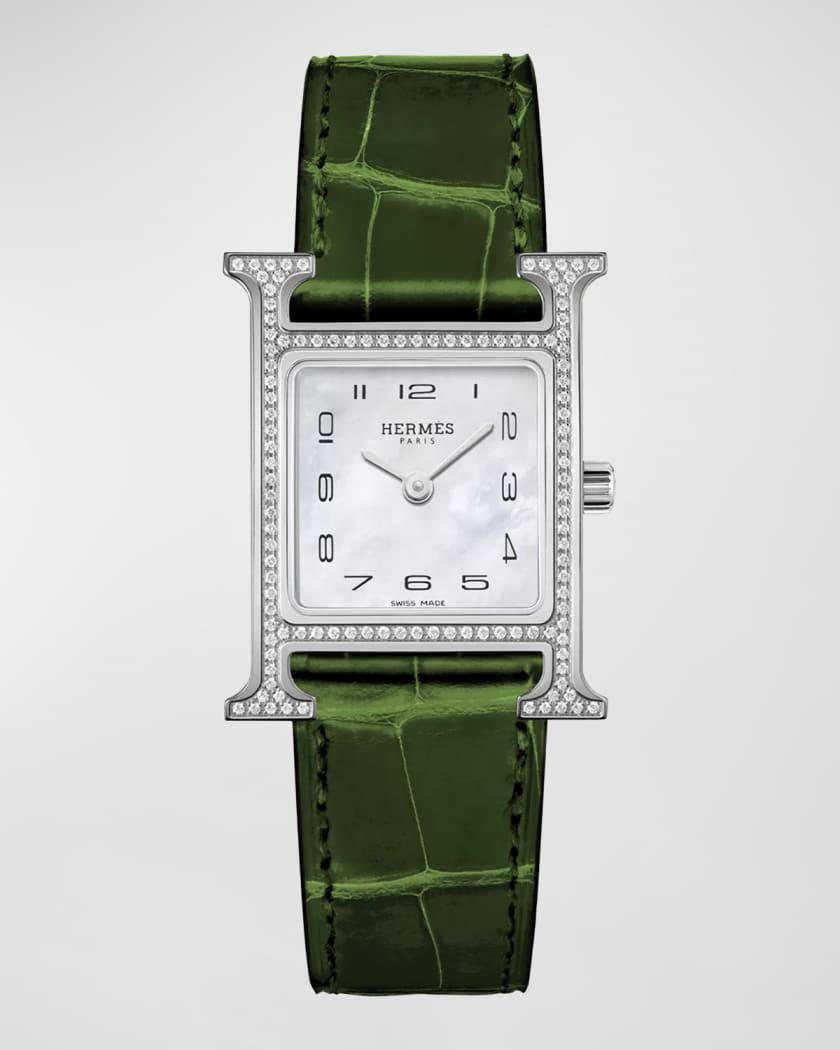 Hermes h watch diamond 2025