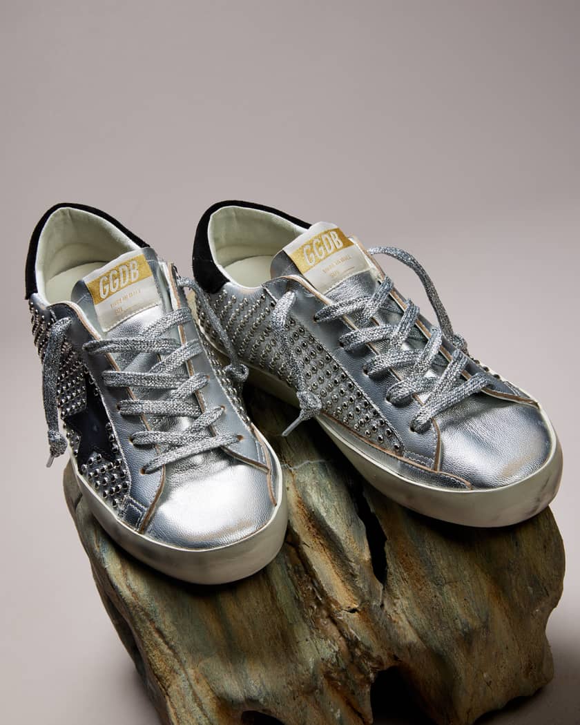 Golden Goose Superstar Metallic Low Top Sneakers Neiman Marcus