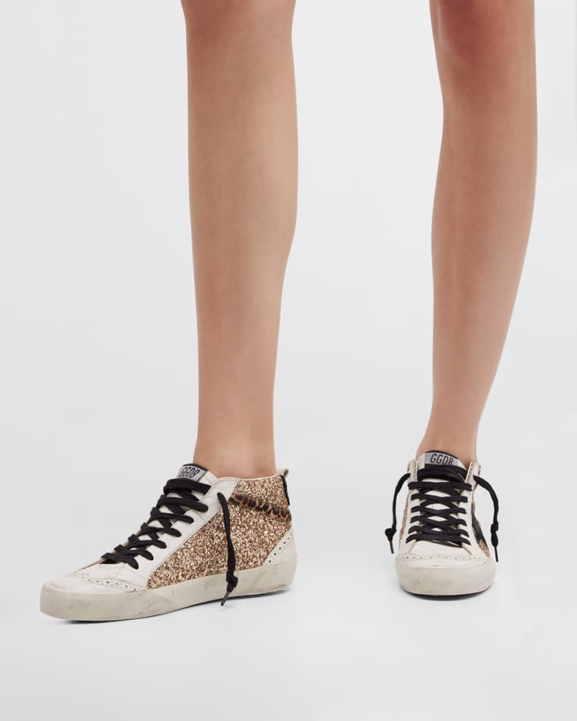 Golden goose mid star calf hair sneakers sale