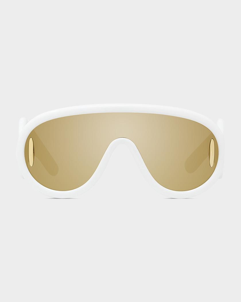 Loewe Mirror Acetate Shield Sunglasses | Neiman Marcus display picture 1