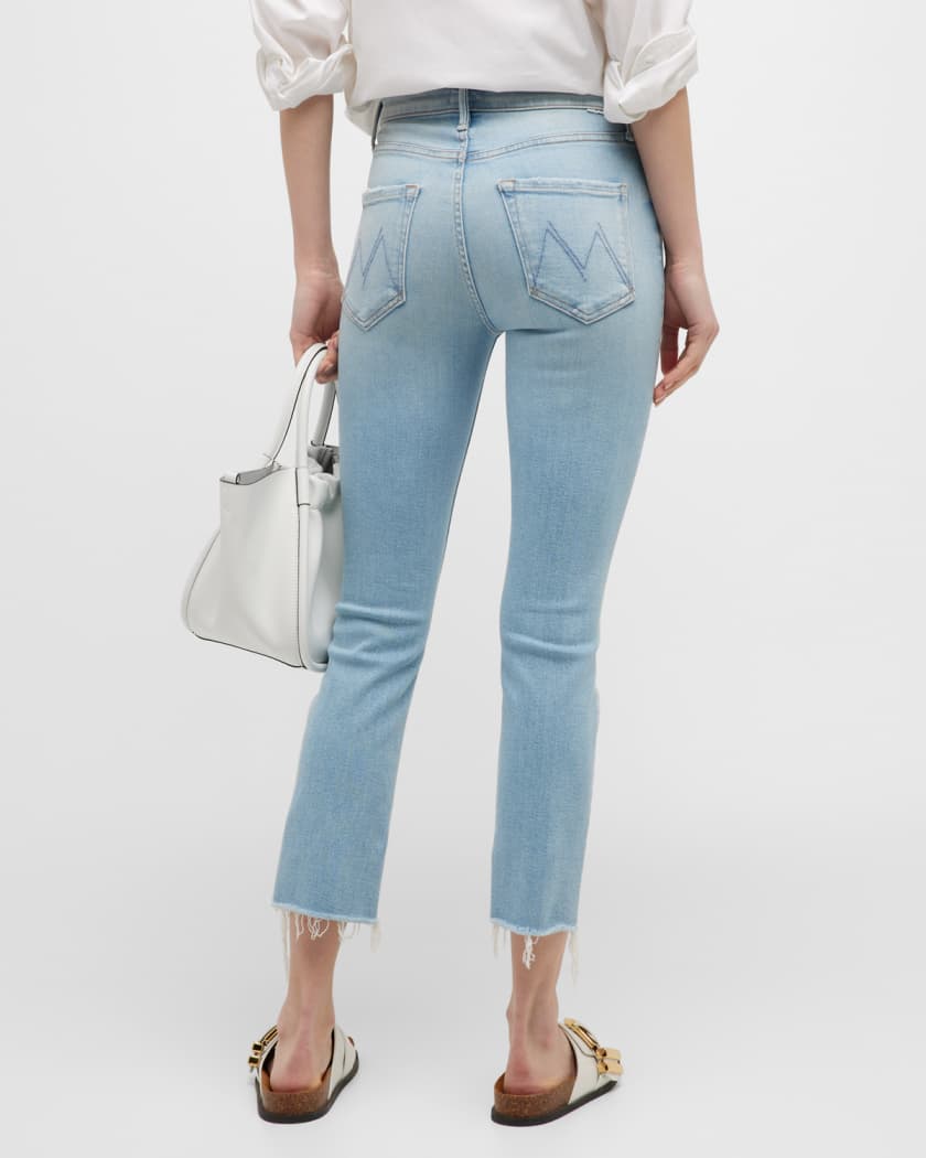 The Mid Rise Dazzler Crop Fray Jeans