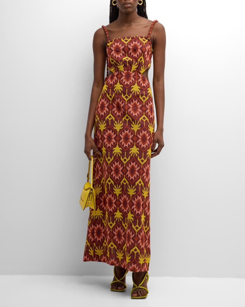 Johanna Ortiz Braided History Embroidered Self Tie Back Cutout