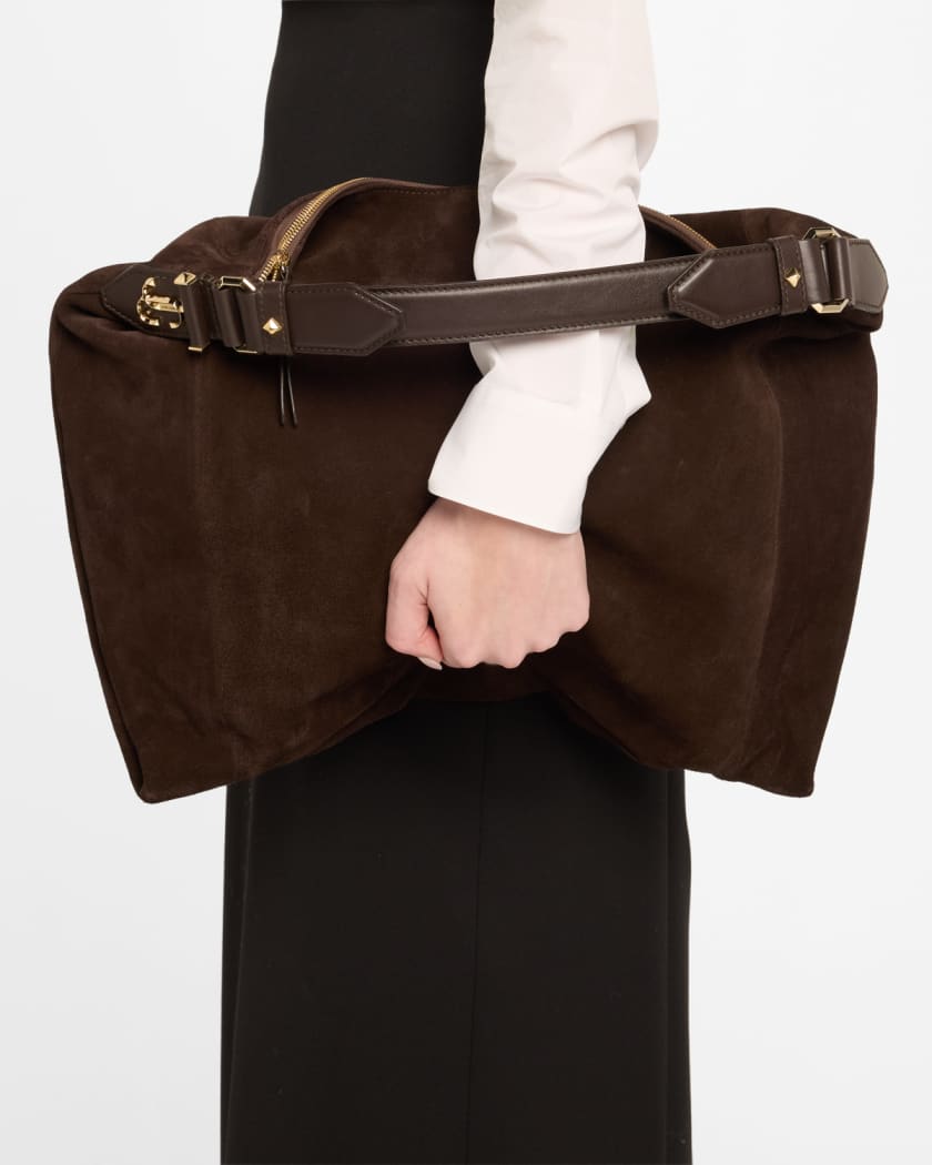 Ana Small Suede Hobo Bag