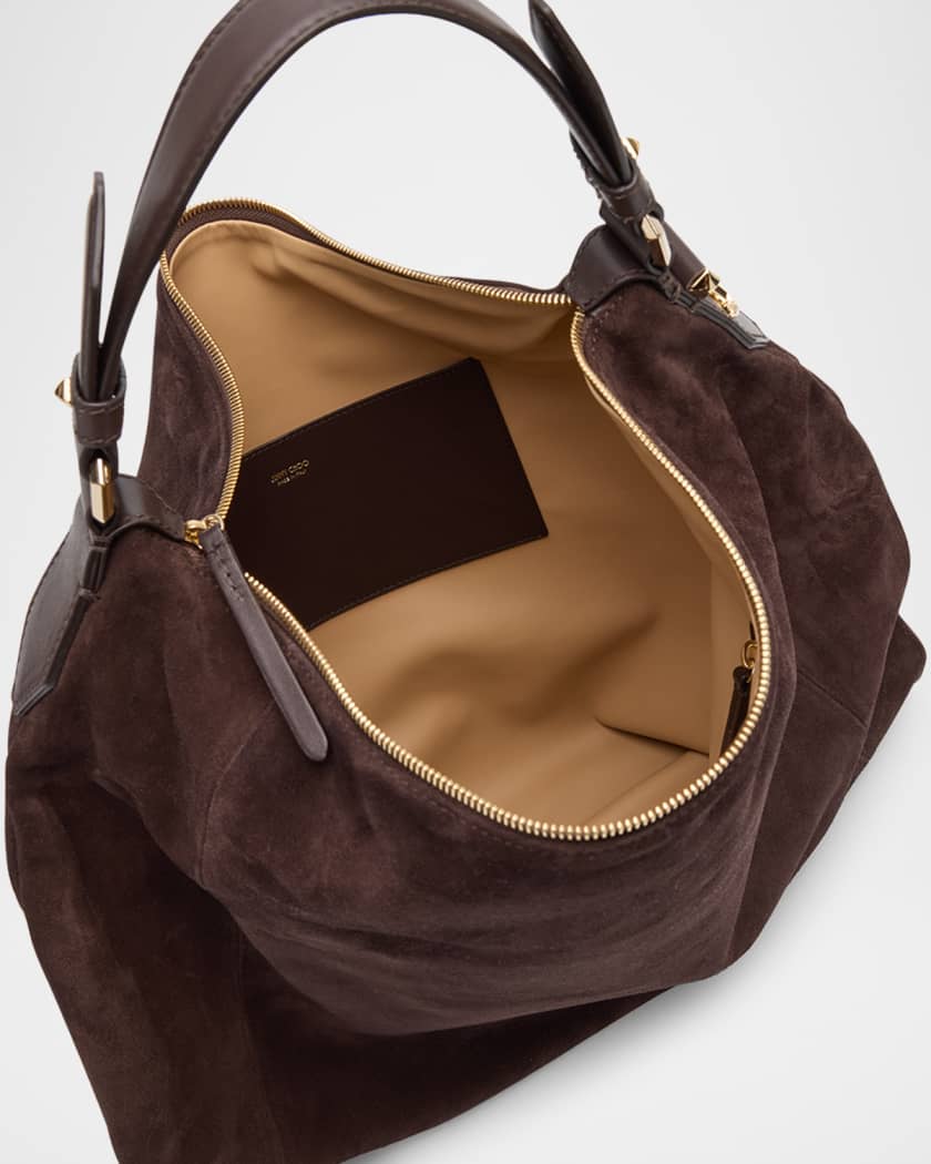 Ana Small Suede Hobo Bag