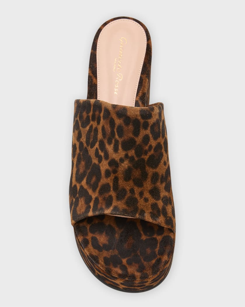 Aldo outlet leopard mules
