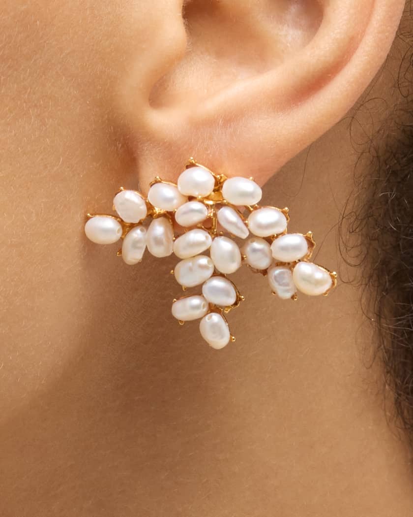 Jennifer behr pearl earrings cheap