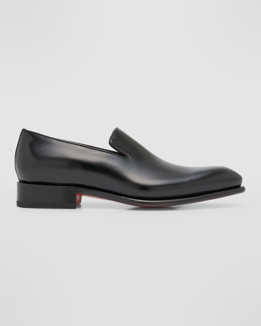 Santoni ridged-rubber sole loafers - Black