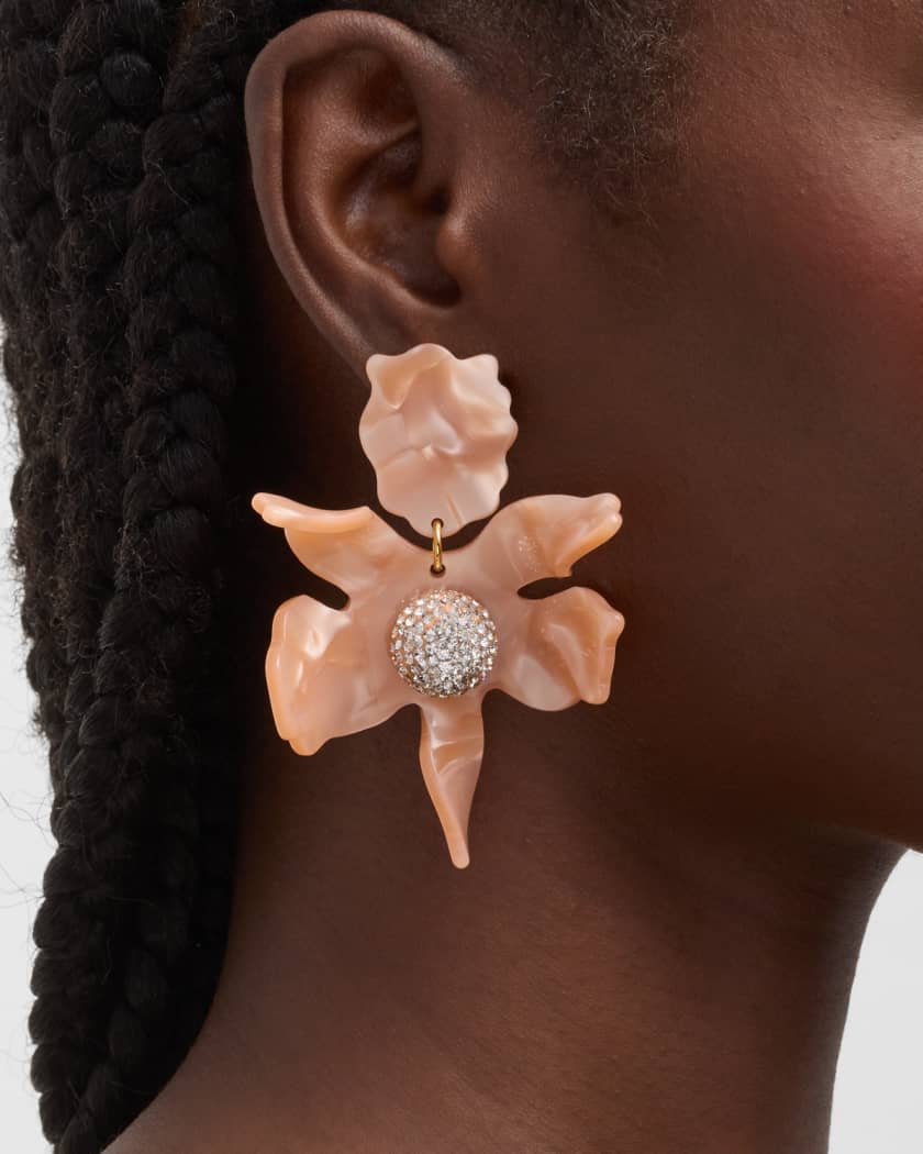 Lele sadoughi crystal lily 2025 earrings