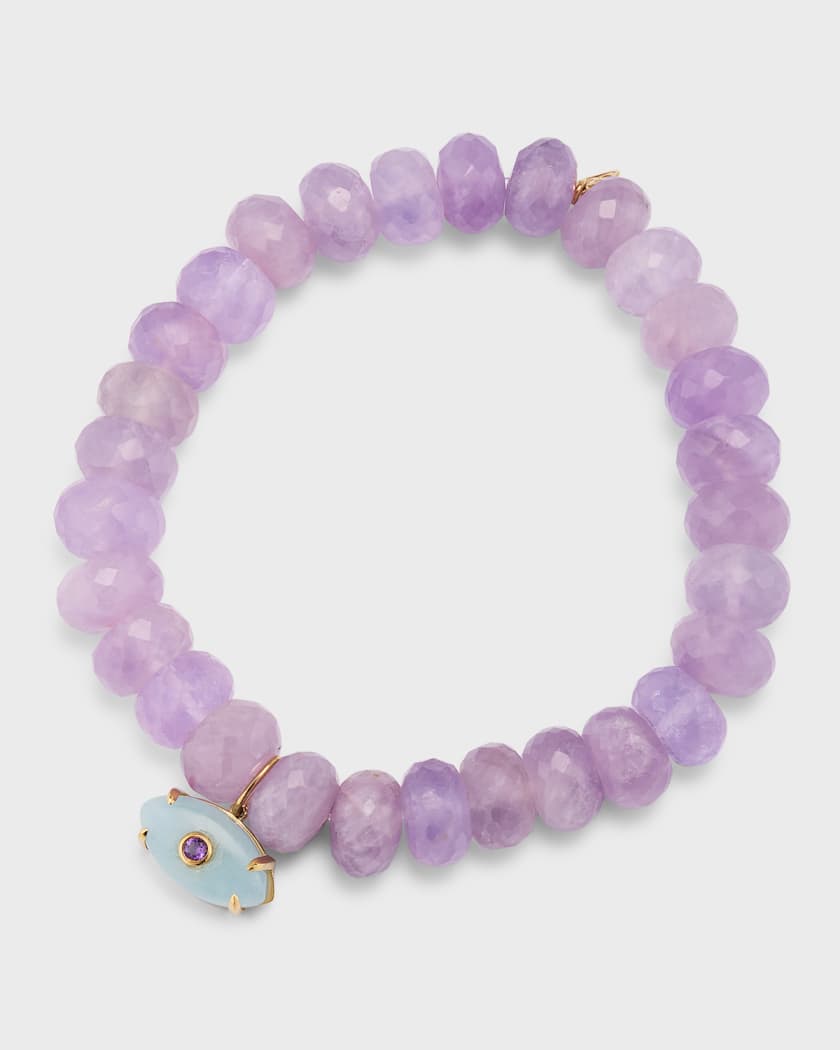 Aquamarine charm bracelet best sale
