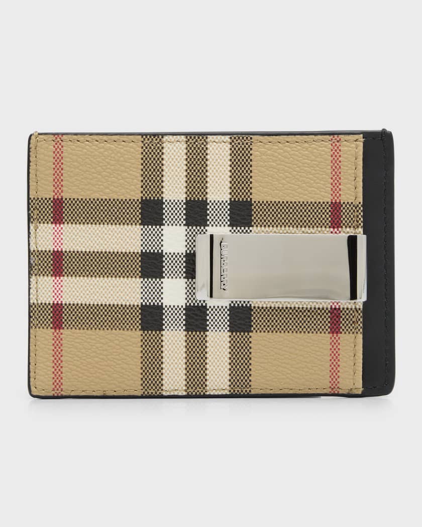 Burberry men's wallet with money clip best sale