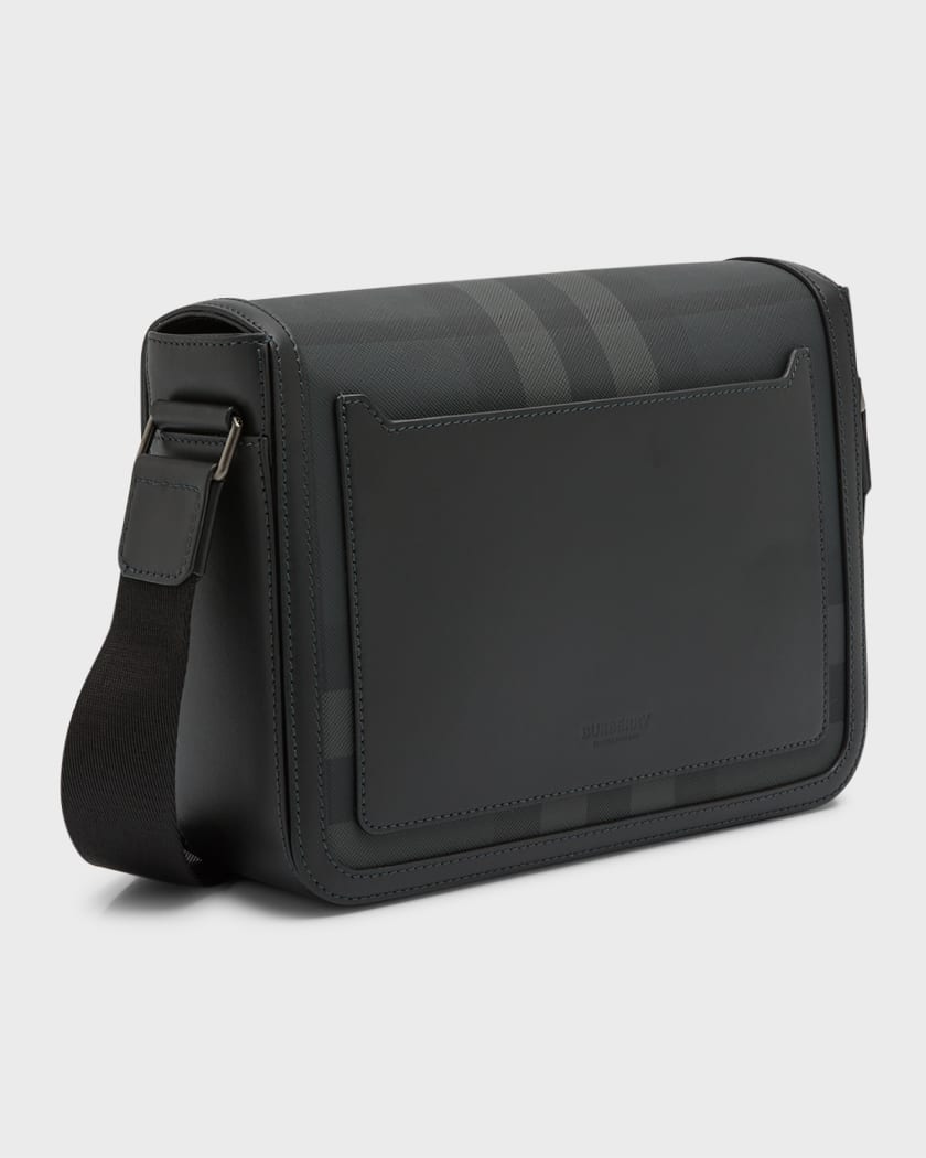 Small Alfred Messenger Bag in Charcoal - Men