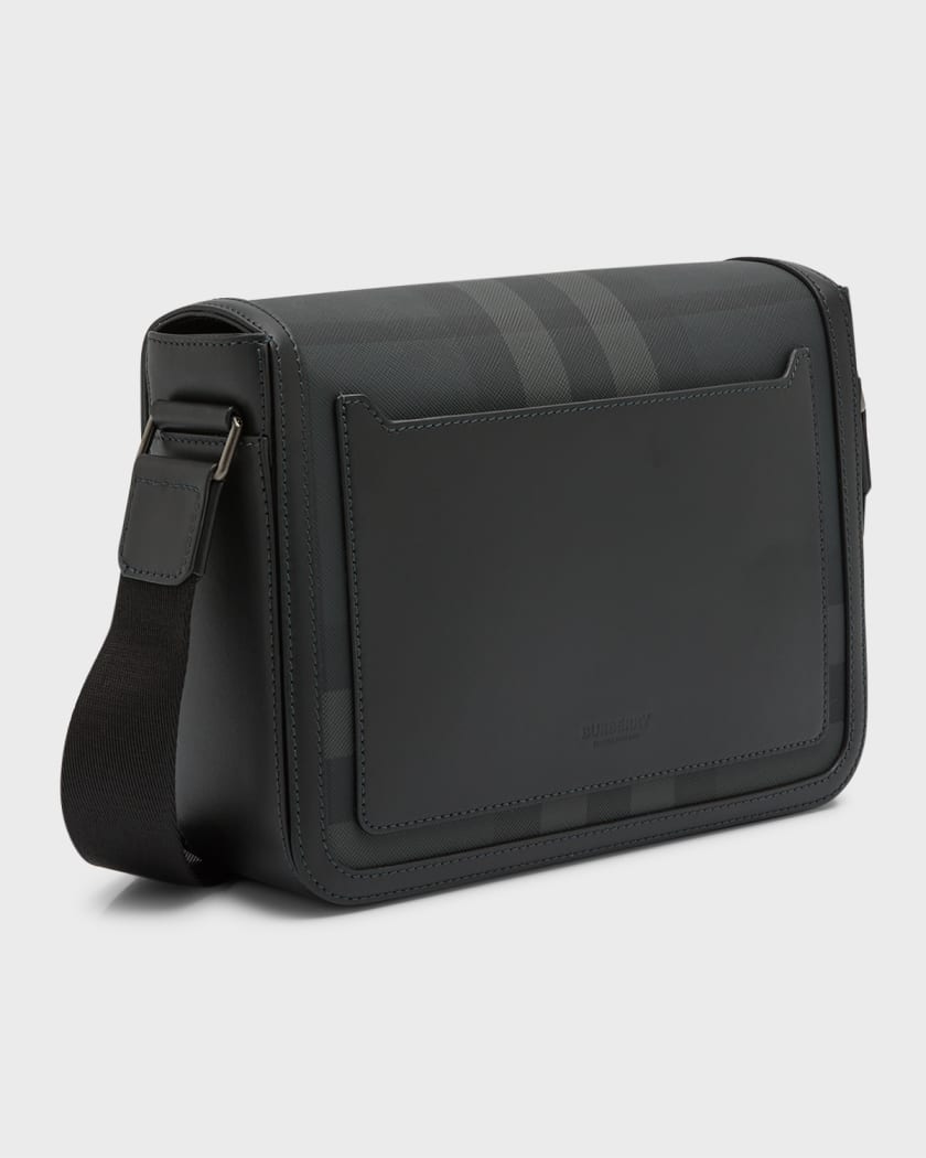 Burberry london check messenger best sale bag