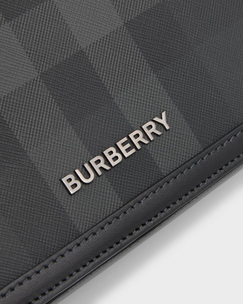 Burberry Men's Leather Small Alfred Messenger Bag - Black