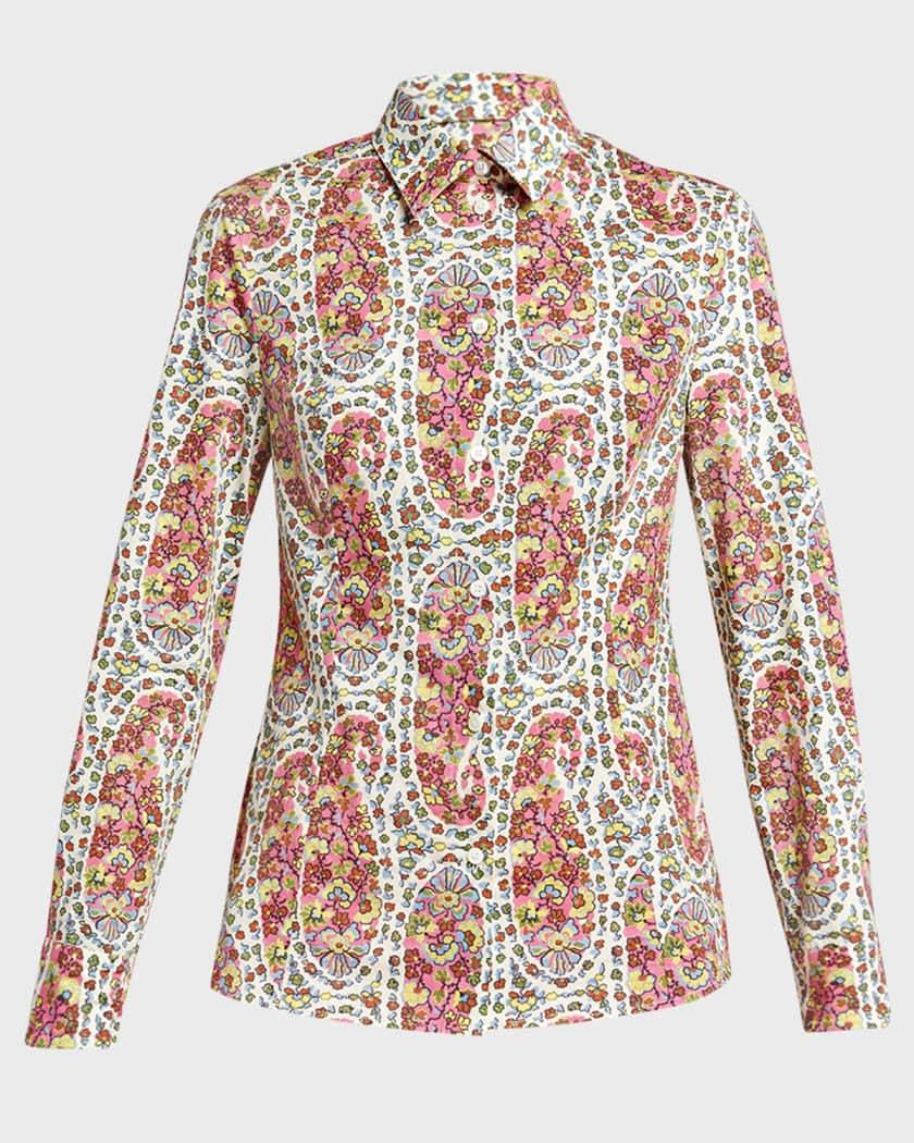 ETRO paisley button-down silk shirt