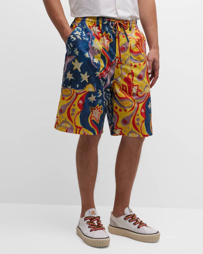 Paradise Graphic Drawstring Shorts