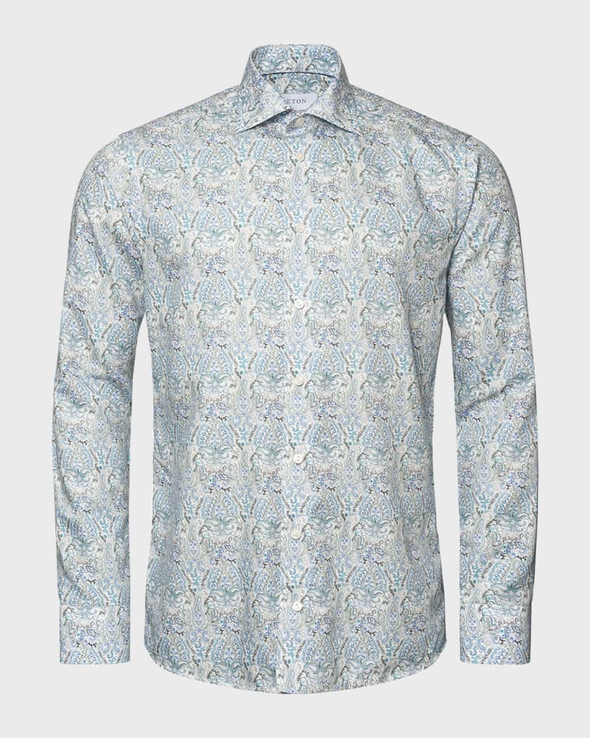 Paisley &Amp; Gray Slim Fit Spread Collar Sport Shirt