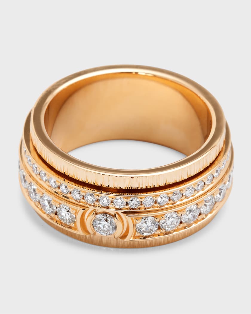 PIAGET 18K Pink Gold Possession Decor Palace Soft Bracelet with